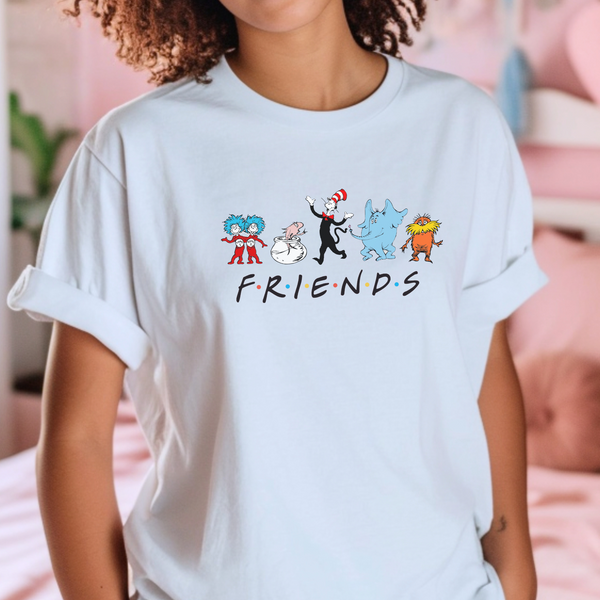 Adult Dr Suess Friends T-Shirt