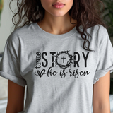 True Story He is risen T-Shirt grey