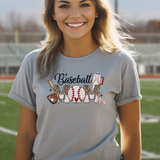 Baseball MOM T-Shirt grey