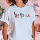 Adult Custom Dr S uess Day T-Shirt