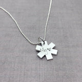 EMS necklace with My heart stamped on it