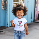 Custom Easter Name Shirt with pink Bunny Ears