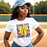 Game Day Softball Bow T-Shirt