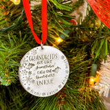 Grandchildren Christmas ornament, personalized Christmas ornament