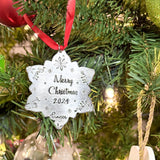 Personalized Snowflake Christmas Ornament, Snowflake #2
