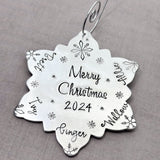Personalized Snowflake Christmas Ornament, Snowflake #2