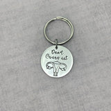 Don't Ovary act keychain, Hysterectomy gift