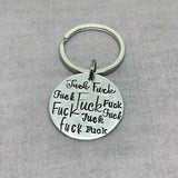 Fuck keychain, swear keychain, All the fucks keychain