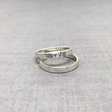 Sterling Silver Love Ring
