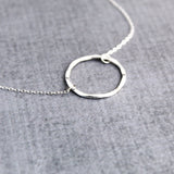 sterling silver karma necklace