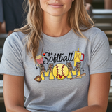 Softball MOM T-Shirt grey