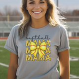 Softball Mama t-shirt grey