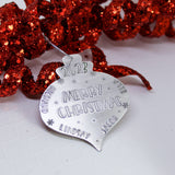 Vintage style Christmas bulb ornament