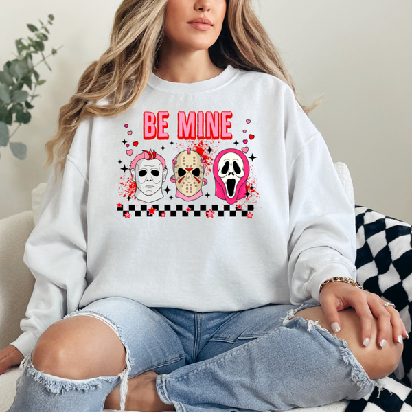 Horror Friends Be Mine Valentine's Day sweatshirt