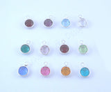 Sterling Silver Personalized Mom Necklace with Kids Names, birth stone options