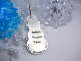 Personalized Snowman Christmas Ornament - Sweet Tea & Jewelry
