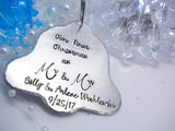 Personalized bell Christmas ornament, bell shaped ornament, Our first Christmas ornament - Sweet Tea & Jewelry