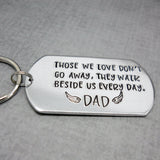 Those we love memorial key chain