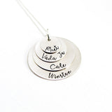 Custom 4 Layer Sterling Silver Name Necklace