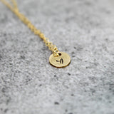 tiny bridesmaid initial necklace | bridesmaid proposal necklace