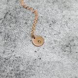 tiny bridesmaid initial necklace | bridesmaid proposal necklace
