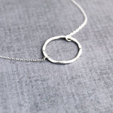 sterling silver karma necklace