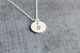 Personalized Initial necklace, sterling silver