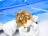 Cupped Mothers necklace with birthstones, 14kt Gold Filled - Displayed