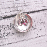 Sterling silver love you forever necklace - Delena Ciastko Designs