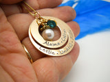 Personalized Gold Name Necklace | Hand Stamped Jewelry, In Hand