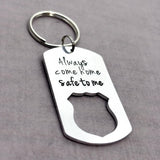 Police Officer Gift Set, Always Come Home Safe Keychain