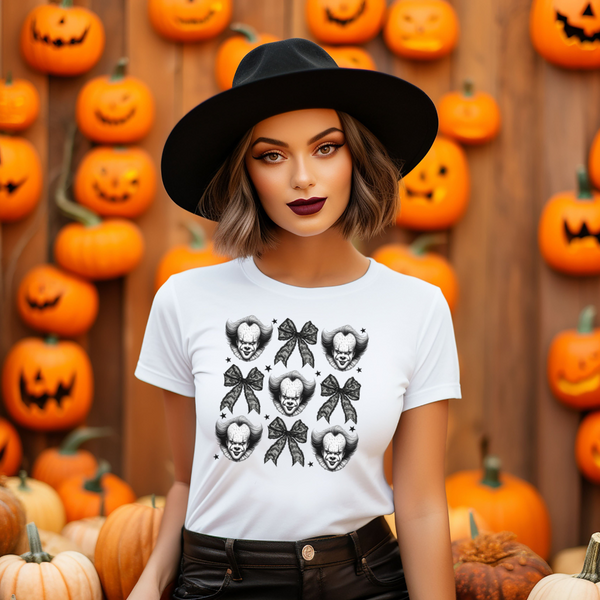 Coquette Pennywise Halloween Graphic Tee