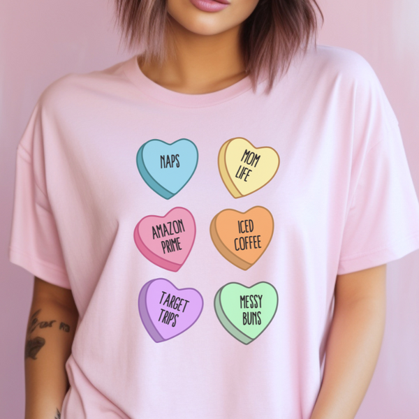 Conversation Hearts Valentine's Day T-Shirt