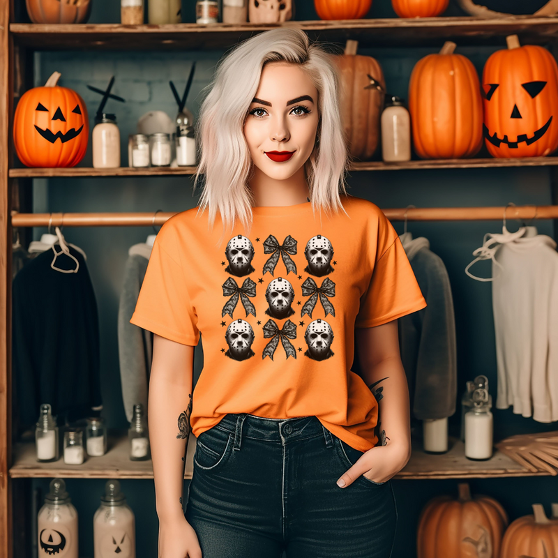 Coquette Jason Halloween Graphic Tee