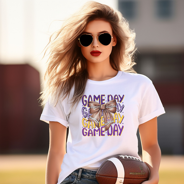 Game Day Bow Graphic T-Shirt