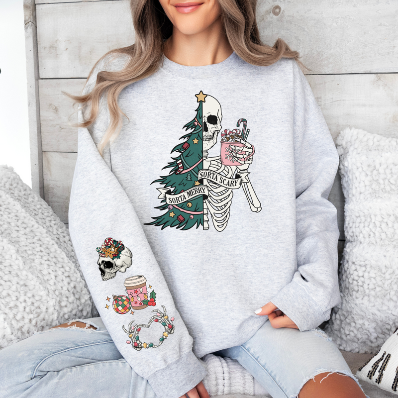 Sorta Merry Sorta Scary Christmas Sweatshirt