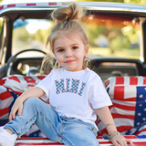 4th of July Family T-Shirt Set Bundle in White