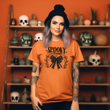 Spooky Mama Black Bow T-Shirt