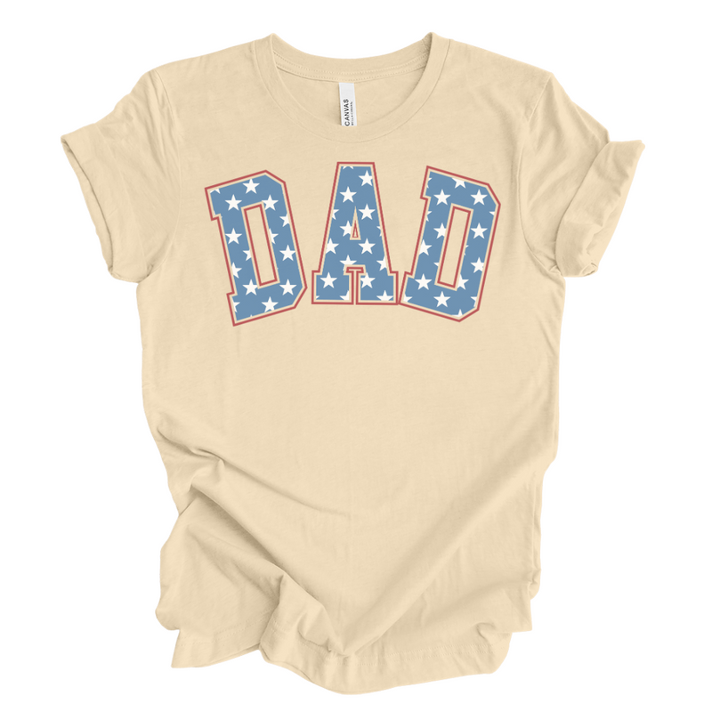 Dad 4th of July T-Shirt in cream