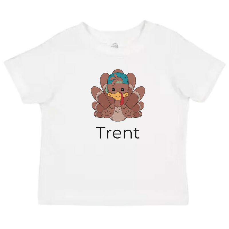 Boys’ Personalized Turkey Name Kids T-shirt