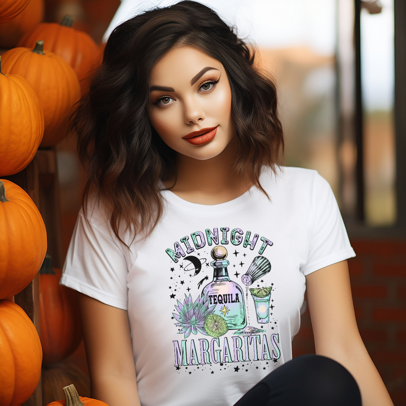 Midnight Margaritas Halloween Graphic Tee