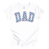 Dad 4th of July T-Shirt in white