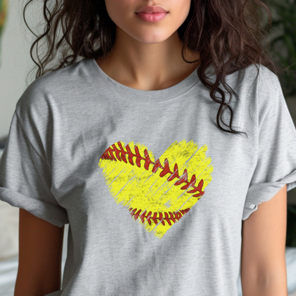 Softball Heart T-Shirt