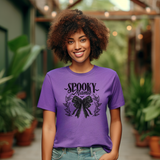 Spooky Mama Black Bow T-Shirt