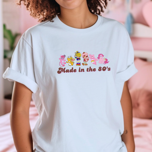 Made in the 80's Raised Retro Cartoon Extravaganza Throwback T-Shirt