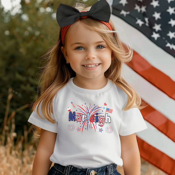 Personalized 4th of July Name T-Shirt