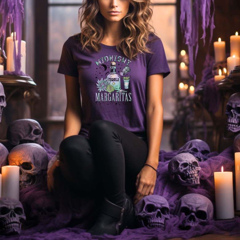 Midnight Margaritas Halloween Graphic Tee