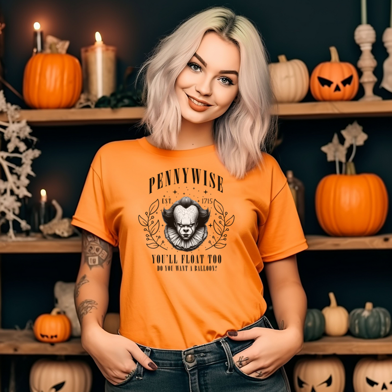 Clown Halloween Graphic Tee