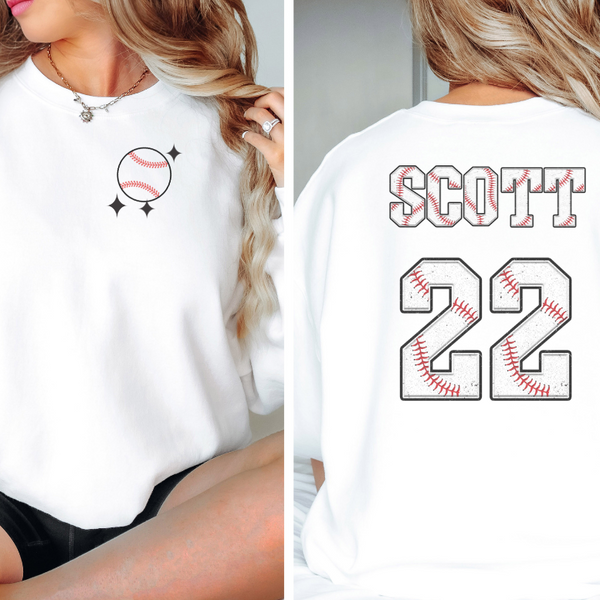 Custom Softball name &amp; number T-Shirt