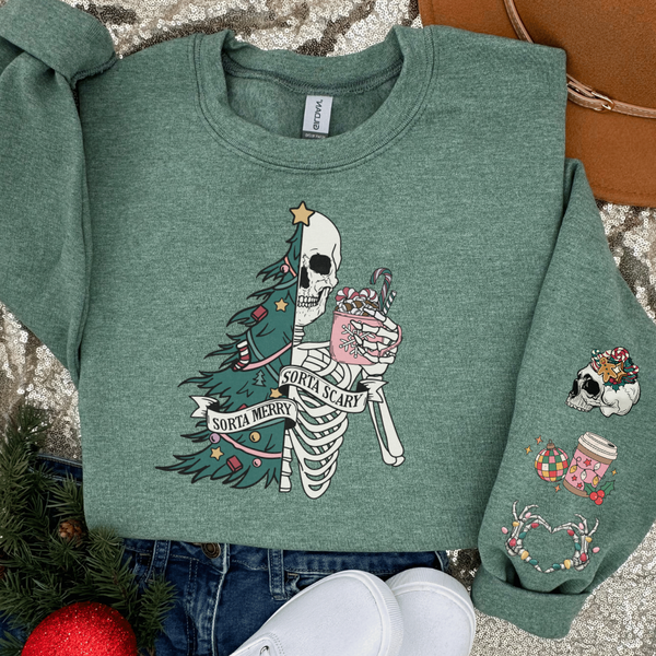 Sorta Merry Sorta Scary Christmas Sweatshirt